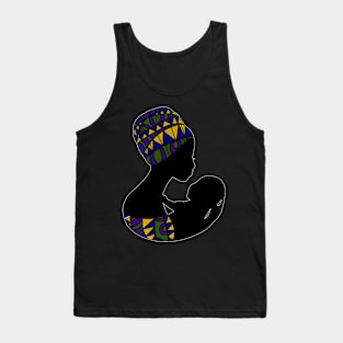 African Mom, Afro Woman with Baby, Black Pride, Mama Africa Tank Top